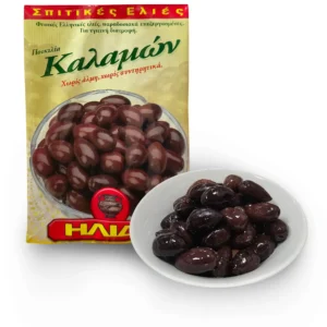 EXCELENTNÍ OLIVY KALAMATA S PECKOU - 250 G
